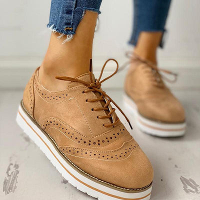 Hollow Out Pattern Lace-up Platform Shoes - Shop Shiningbabe - Womens Fashion Online Shopping Offering Huge Discounts on Shoes - Heels, Sandals, Boots, Slippers; Clothing - Tops, Dresses, Jumpsuits, and More.