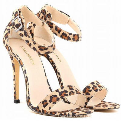 Snakeskin Open Toe Thin Heeled Sandals - Shop Shiningbabe - Womens Fashion Online Shopping Offering Huge Discounts on Shoes - Heels, Sandals, Boots, Slippers; Clothing - Tops, Dresses, Jumpsuits, and More.