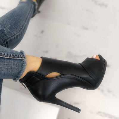 Fashion Peep Toe Cutout Thin Heels - Shop Shiningbabe - Womens Fashion Online Shopping Offering Huge Discounts on Shoes - Heels, Sandals, Boots, Slippers; Clothing - Tops, Dresses, Jumpsuits, and More.