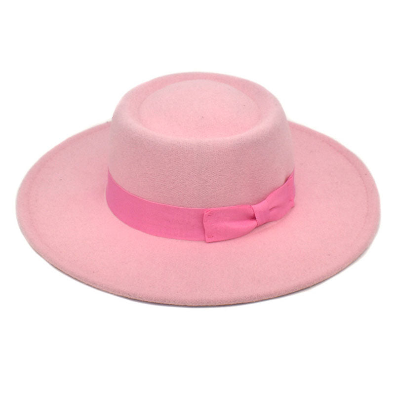 Bowknot Decoration Jazz Hat