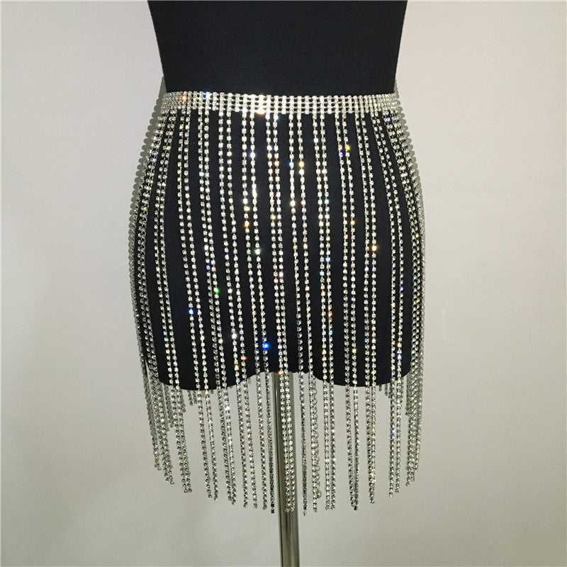 Studded Tassel Design Waist Chains