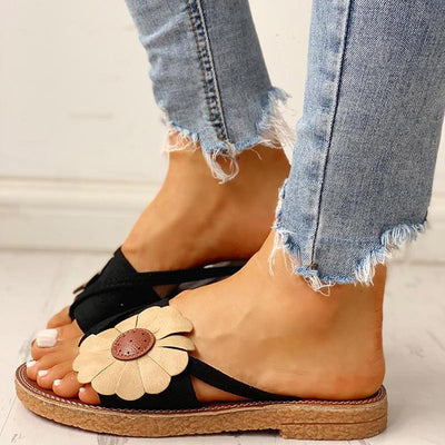 Toe Post Flower Design Flat Sandals - Shop Shiningbabe - Womens Fashion Online Shopping Offering Huge Discounts on Shoes - Heels, Sandals, Boots, Slippers; Clothing - Tops, Dresses, Jumpsuits, and More.