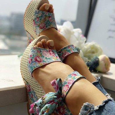 Women's Fashion Bowknot Design Wedge Sandals - Shop Shiningbabe - Womens Fashion Online Shopping Offering Huge Discounts on Shoes - Heels, Sandals, Boots, Slippers; Clothing - Tops, Dresses, Jumpsuits, and More.