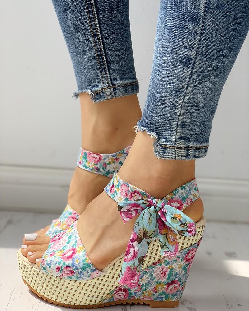 Women's Fashion Bowknot Design Wedge Sandals - Shop Shiningbabe - Womens Fashion Online Shopping Offering Huge Discounts on Shoes - Heels, Sandals, Boots, Slippers; Clothing - Tops, Dresses, Jumpsuits, and More.