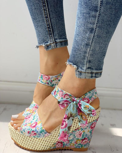 Women's Fashion Bowknot Design Wedge Sandals - Shop Shiningbabe - Womens Fashion Online Shopping Offering Huge Discounts on Shoes - Heels, Sandals, Boots, Slippers; Clothing - Tops, Dresses, Jumpsuits, and More.