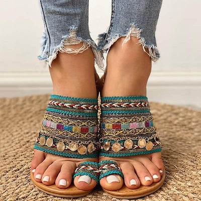 Bohemian Toe Ring Fashion Flats Sandals - Shop Shiningbabe - Womens Fashion Online Shopping Offering Huge Discounts on Shoes - Heels, Sandals, Boots, Slippers; Clothing - Tops, Dresses, Jumpsuits, and More.