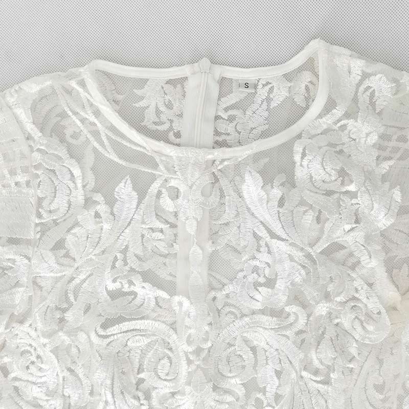 Solid Long Sleeve Lace Patchwork Tassel Design Dress Set