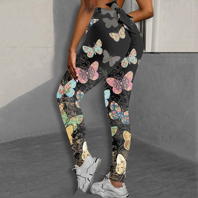 Digital Printed Bowkont Yoga Sports Pants