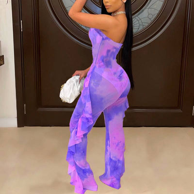 Ruffles Wide Leg Jumpsuit