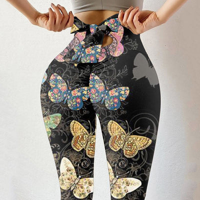 Digital Printed Bowkont Yoga Sports Pants
