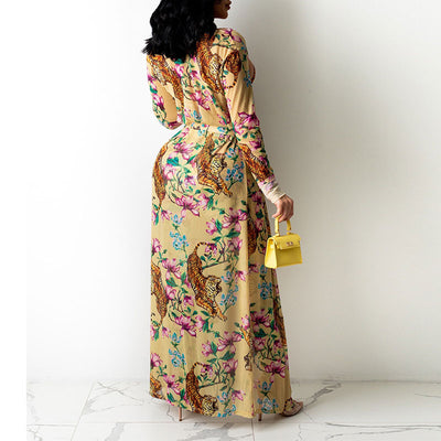 Floral Print Long Sleeve Three Piece Set