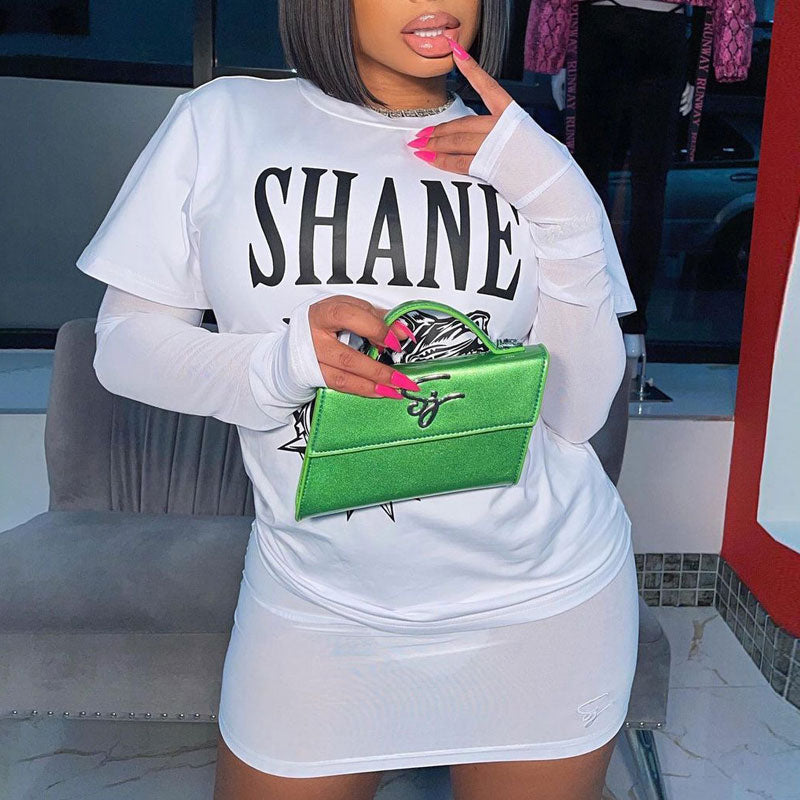Letter Print Short Sleeve T-Shirt