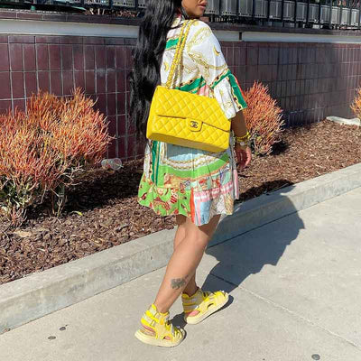 Print Flared Sleeve Loose Shirt Dress