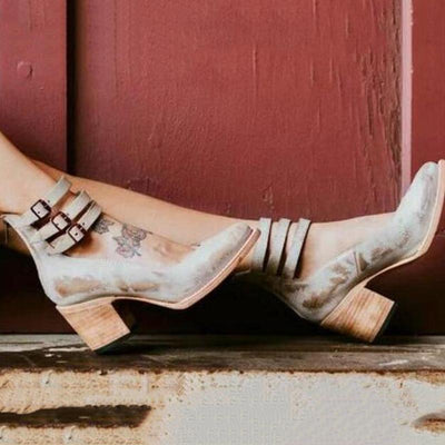 Gladiator Leather Chunky Sandals - Shop Shiningbabe - Womens Fashion Online Shopping Offering Huge Discounts on Shoes - Heels, Sandals, Boots, Slippers; Clothing - Tops, Dresses, Jumpsuits, and More.