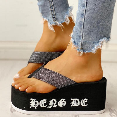 Toe Post Platform Muffin Sandals - Shop Shiningbabe - Womens Fashion Online Shopping Offering Huge Discounts on Shoes - Heels, Sandals, Boots, Slippers; Clothing - Tops, Dresses, Jumpsuits, and More.