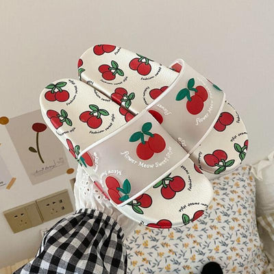 Transparent Fruit Pattern Flat Slippers - Shop Shiningbabe - Womens Fashion Online Shopping Offering Huge Discounts on Shoes - Heels, Sandals, Boots, Slippers; Clothing - Tops, Dresses, Jumpsuits, and More.