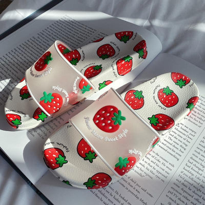 Transparent Fruit Pattern Flat Slippers - Shop Shiningbabe - Womens Fashion Online Shopping Offering Huge Discounts on Shoes - Heels, Sandals, Boots, Slippers; Clothing - Tops, Dresses, Jumpsuits, and More.